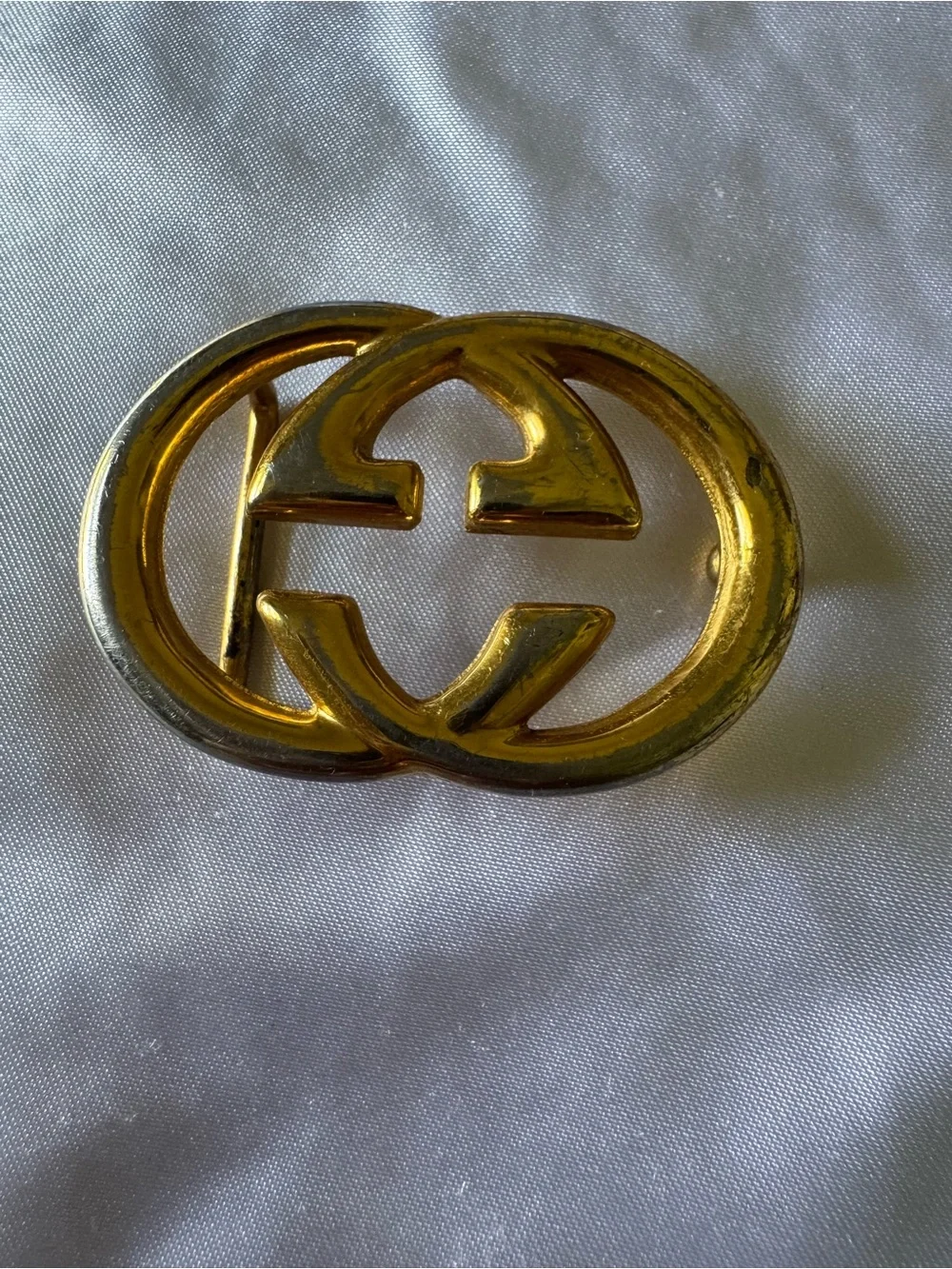 Gucci | Accessories | Gucci Vintage Gold Double G Logo Brooch